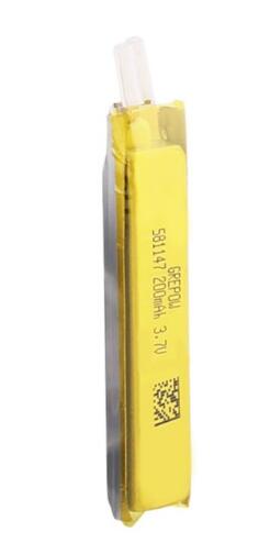 Grepow 200mAh 3.7V Rectangle Shaped Lipo Battery 5811047 Grepow 200mAh 3.7V Rectangle Shaped Lipo Battery 5811047