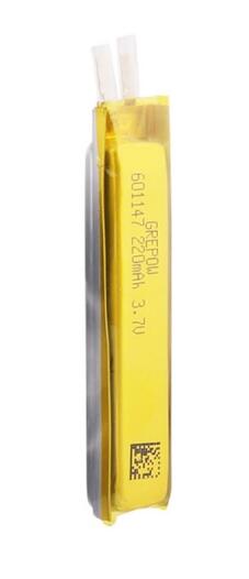 Grepow 220mAh 3.7V Rectangle Shaped Lipo Battery 6011047 Grepow 220mAh 3.7V Rectangle Shaped Lipo Battery 6011047