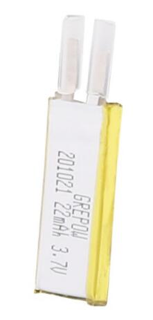 Grepow 22mAh 3.7V Rectangle Shaped Lipo Battery 2010021 Grepow 22mAh 3.7V Rectangle Shaped Lipo Battery 2010021