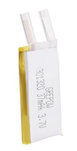 Grepow 37mAh 3.7V Rectangle Shaped Lipo Battery 3013020 Grepow 37mAh 3.7V Rectangle Shaped Lipo Battery 3013020