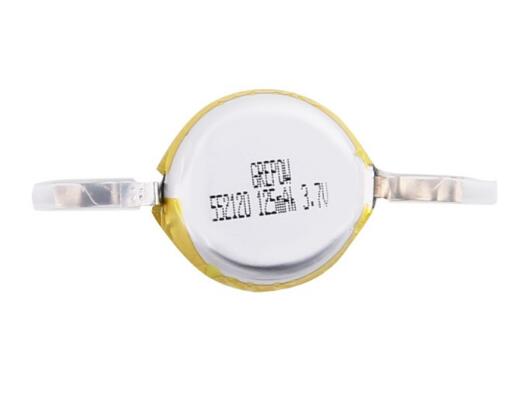 Grepow 125mAh 3.7V Round Shaped Lipo Battery 5521020 Grepow 125mAh 3.7V Round Shaped Lipo Battery 5521020