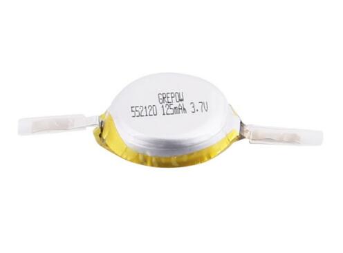 Grepow 125mAh 3.7V Round Shaped Lipo Battery 5521020 Grepow 125mAh 3.7V Round Shaped Lipo Battery 5521020
